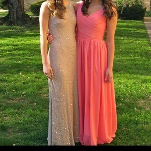 Adrianna Papell Beaded Halter Gown